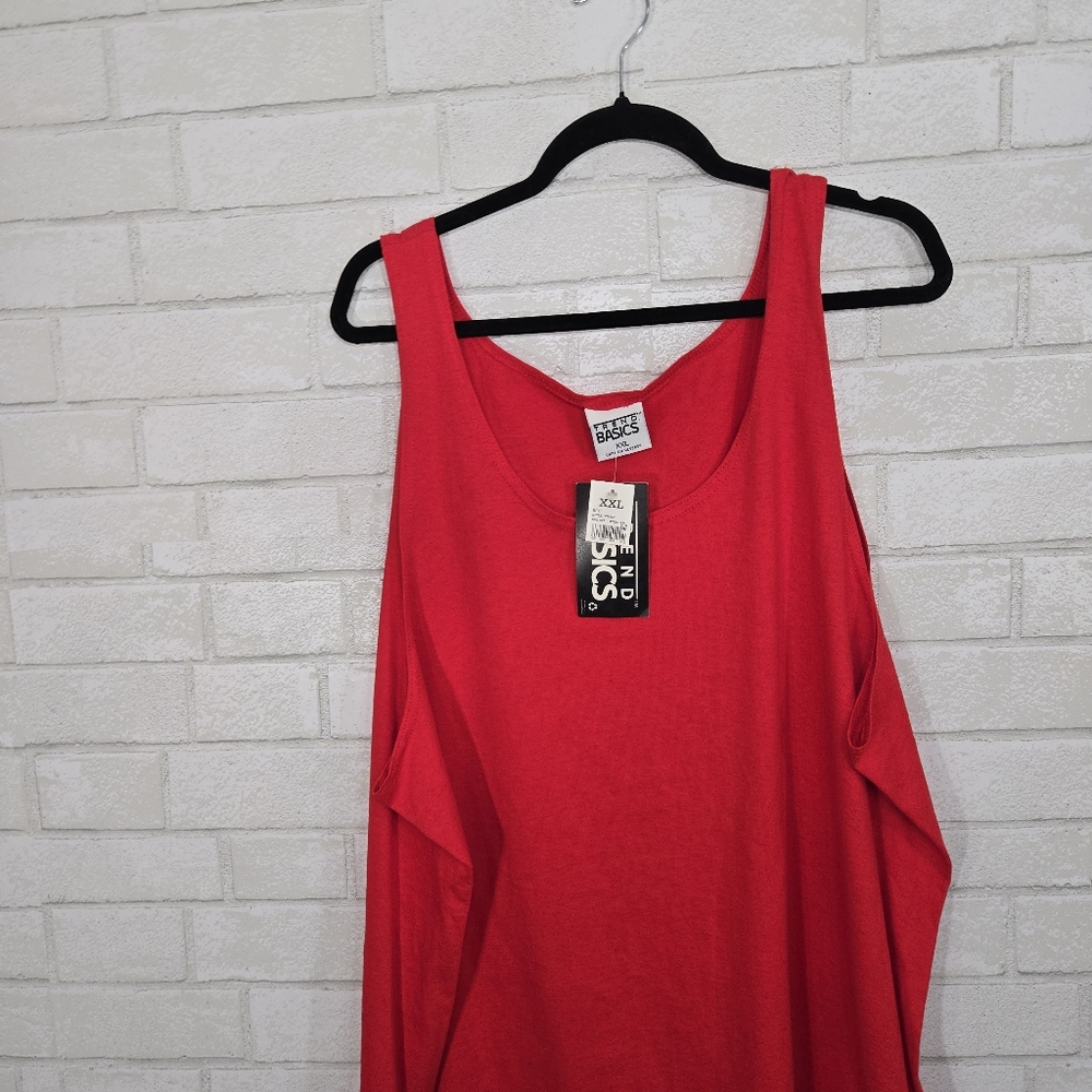 Vintage Trend Basics NWT red tank - Picture 2 of 10